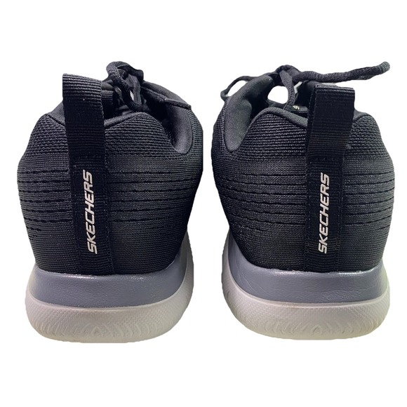 Skechers Men\'s Summits‎ Torre Lace Up Shoes Sneakers Black Lite-weight Sz.10